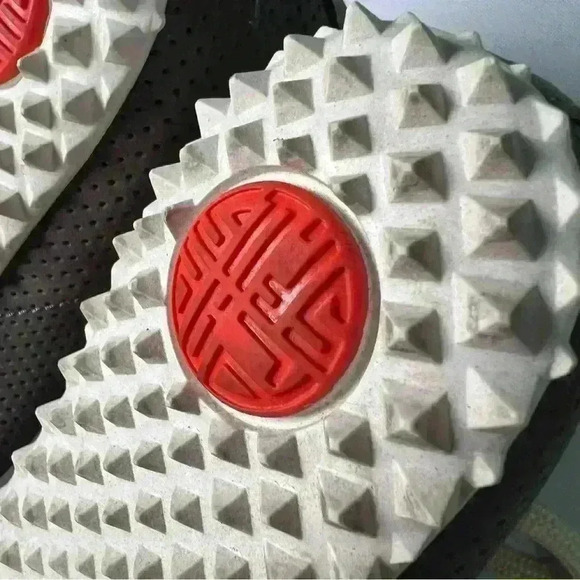 Plae Sun Sneaker Women Magnetic Grey Leather Lace Up Shoes Perforated Comfy 7W - Picture 8 of 12